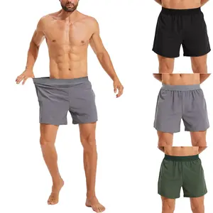 2 Pack Men's 5" Workout Shorts - Quick Dry Gym Running Shorts with Pockets