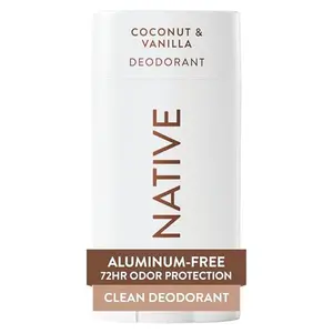 Native Deodorant Contains Naturally Derived Ingredients, 72 Hour Odor Control, Deodorant for Women and Men, Aluminum Free, Coconut & Vanilla 2.65oz