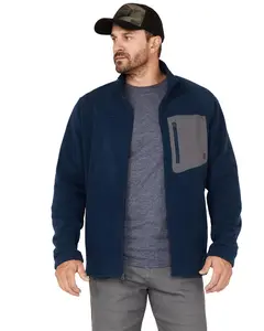 Brothers And Sons Men's Polar Fleece Zip Jacket - Basfa22o16-Blue