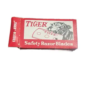 Tiger Safety Razor Blade - Red Box with Tiger Design, Comfortable Design, Original Packaging