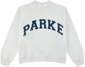 Oversized Varsity Sweatshirt for Women – Minimal College Style Crewneck Pullover, Soft Neutral Streetwear Aesthetic