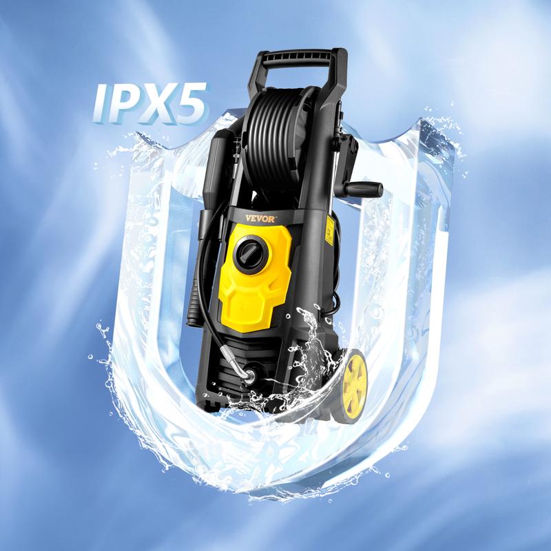 VEVOR Electric Pressure Washer, TikTokShopBlackFriday, 2000 PSI, Max 1.76 GPM Power Washer w/ 30 ft Hose & Reel, 5 Quick Connect Nozzles, Foam Cannon, Portable to Clean Patios, Cars, Fences, Driveways, ETL Listed Heavy Duty VEVOR Super Brand Day