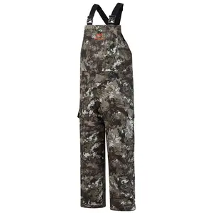 BASSDASH Men’s Waterproof Fishing Bibs Stain Resistant Rain Pants Adjustable Lightweight Pu-Coated Workwear Overalls