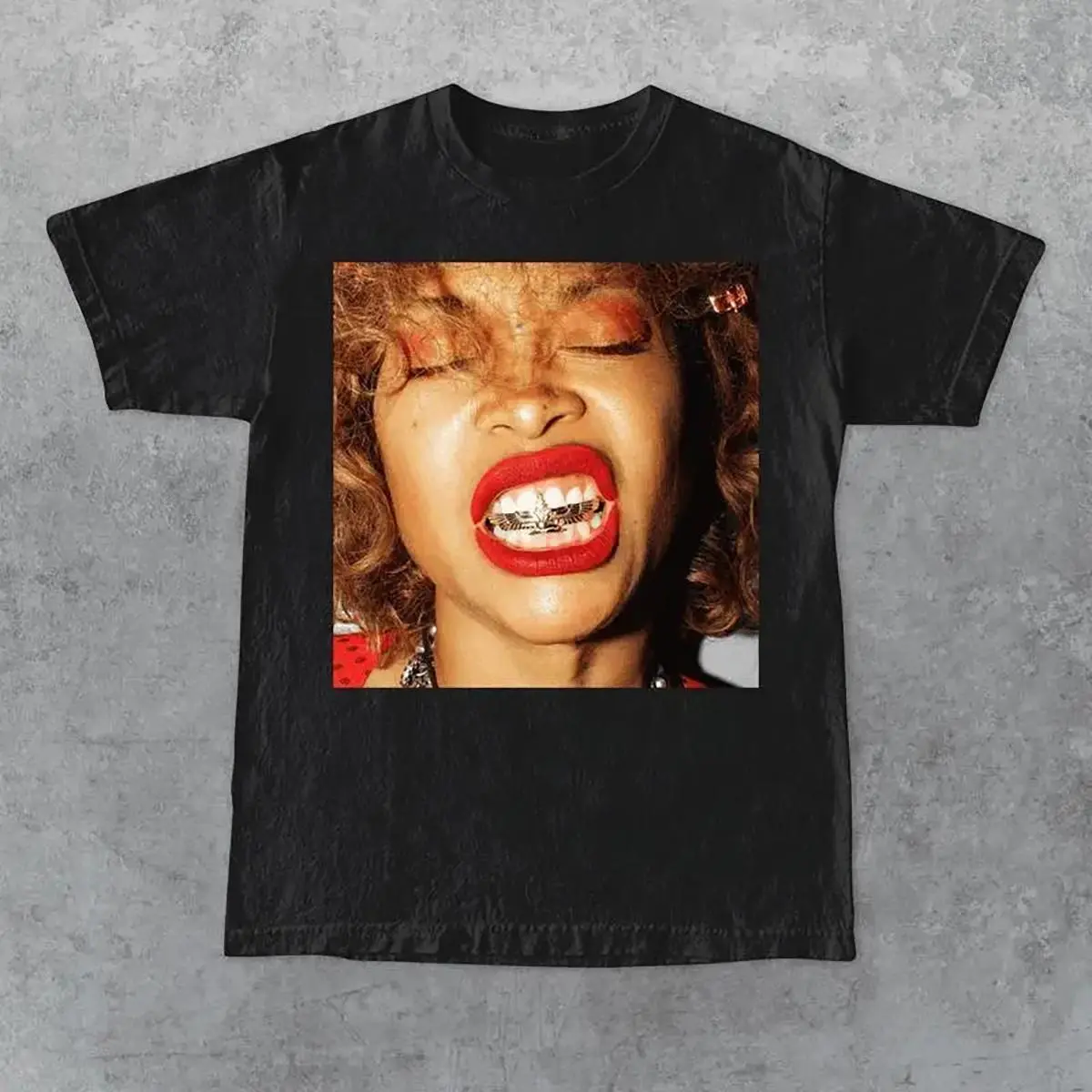 Erykah Badu T-Shirt With Retro 90’s Graphic Vintage Soul R&B Music Legend Tee Crewneck Top Classic Aesthetic Streetwear Casual Fan Gift Made In USA For Women For Men [Block Core Threads cotton t-shirt/sweatshirt/hoodie, soft and comfortable]