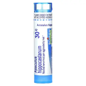 Boiron Aesculus Hippocastanum, 30C, Hemorrhoid Relief, 80 Pellets
