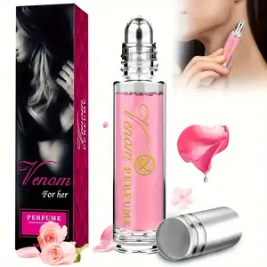 Pheromone Perfume Oil for Women and Men - Long-lasting 10-20% Pheromones, Floral Notes, Travel Size (0.34 oz/10 ml) - Neutral Attraction, Suitable for Day or Night Romantic Occasions, Elegant Bottle Design, Romantic Companion