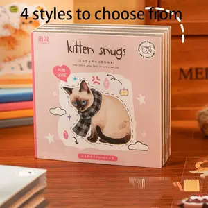 Cute Cat Pet Sticker Book, DIY Creative Journal Planner, Phone Case & Tablet Frame, 20pcs/pack, Kawaii Style, Perfect for Scrapbooking
