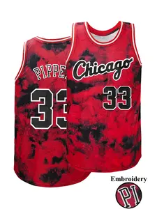 Men's Letter & Figure Stitched Crew Neck Basketball Jersey,Chicago Basketball Unifrom,Loose Casual Breathable and Comfortable Sleeveless Sports Jersey for Outdoor Training,Basketball Clothing for Unisex,Basketball Shirt, Graphic Jersey