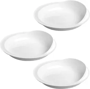 Providence Spillproof 9" Scoop Plate High-Low Adaptive Bowl - 3 Pack - Dish for Disabled, Handicapped, and Elderly Adults with Special Needs from Parkinsons, Dementia, Stroke or Tremors - PSC 996 Providence Spillproof