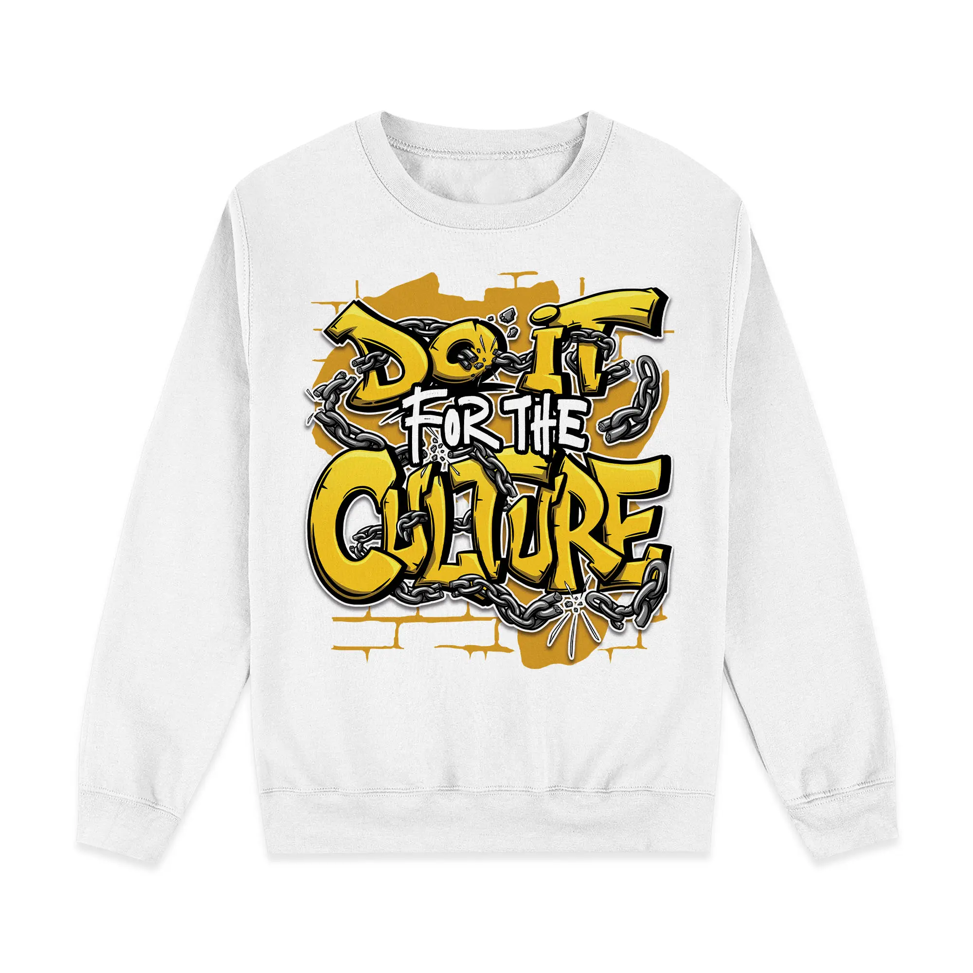 Do It For Culture Sweatshirt Match 6 Yellow Ochre