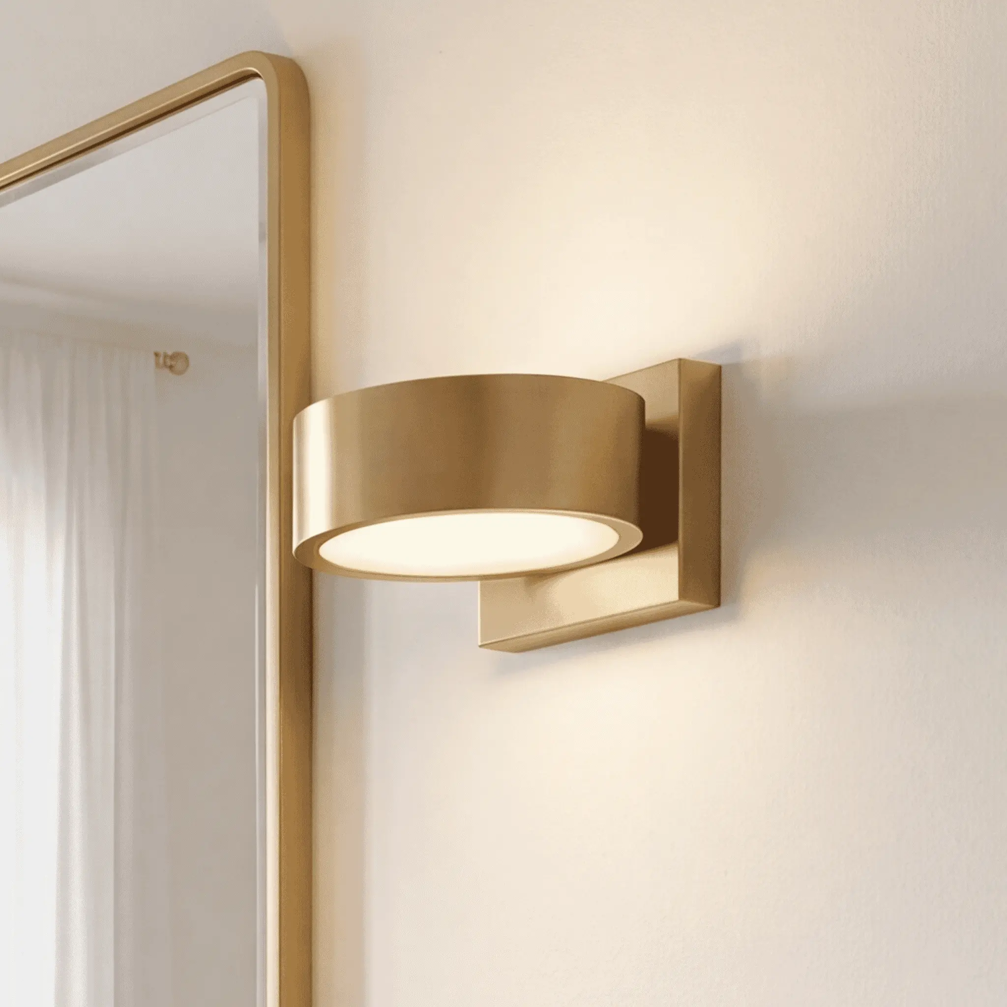 Talamanca 1-Light LED Wall Sconce in Noble Brass by Breegan Jane
