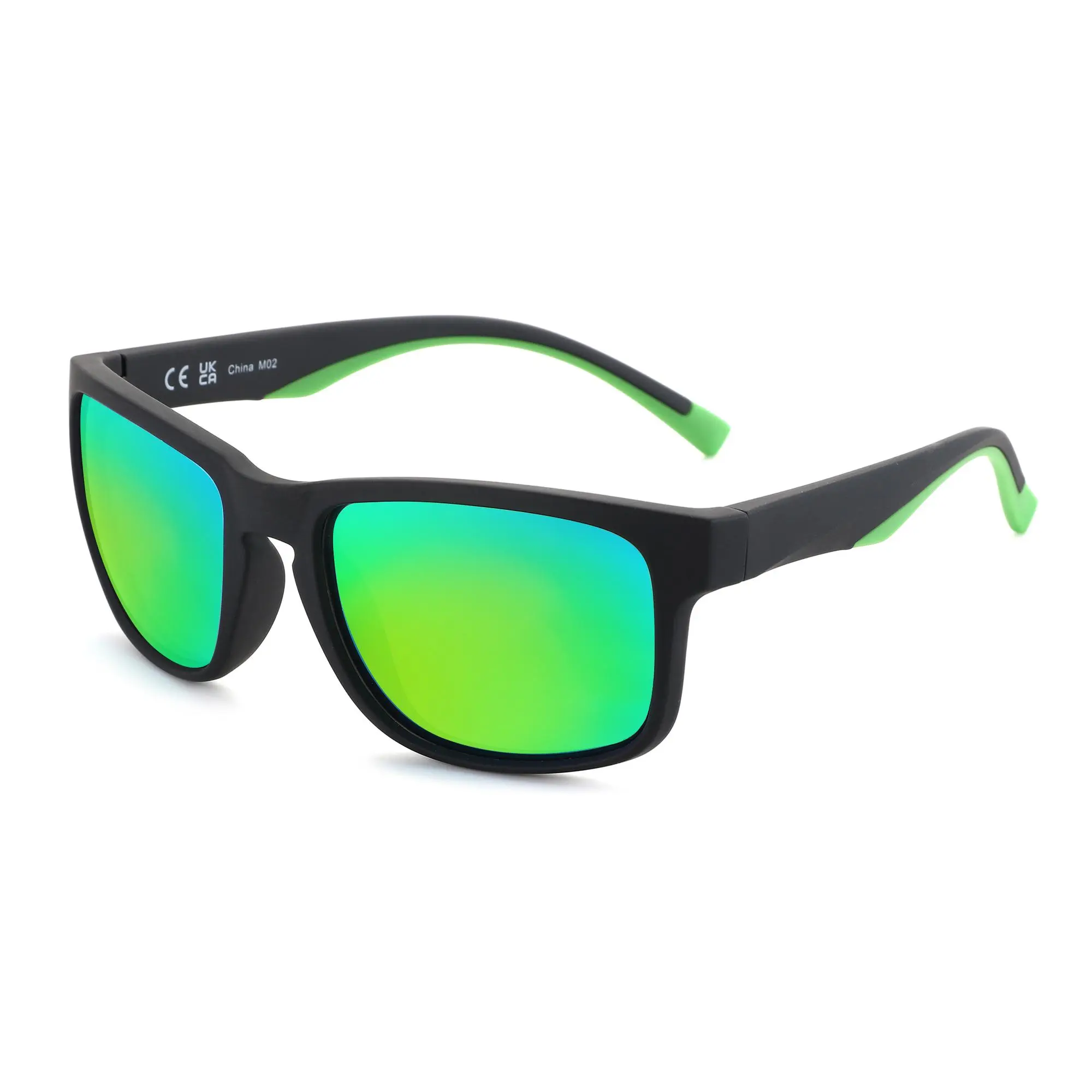 ZENOTTIC Silicon Polarized Sunglasses for Men, UV400 Protection, Classic Thick Full-Rim Rectangle Frame, Soft All-Face Fit, Durable Unbreakable Male Stylish Unisex Outdoor Essential