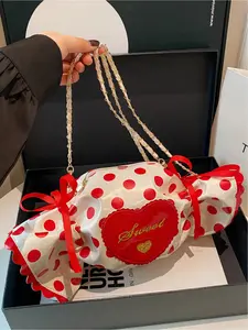 This adorable candy-shaped shoulder/crossbody bag, Fashionable Patterned Bag, is a unique and creative design, perfect for girls, women, college students, young professionals, and office workers. It's also a great accessory for any outfit