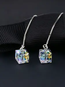 1 pair Elegant Aurora Tassel Long Earrings for Women, Perfect for Parties, Balls, and Stage Performances, Ideal Gift for Shiny Jewelry Lovers