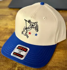 Connor Hellebuyck 2026 Olympics Save - Natural/Blue Otto Snapback