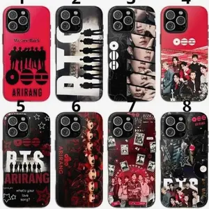 Arirang Album Kpop Phone Case, World Tour 2026 Fan Art Cover for iPhone 11-17, Pro/Max