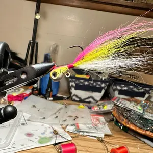 Walleye jig with singer loop