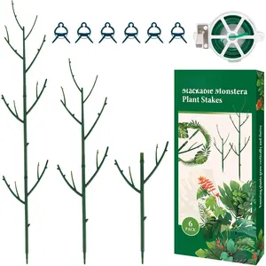 6 Pack Stackable Monstera  Support,  Stakes for Indoor and Outdoor  Use, Garden Stakes for Climbing and Potted , Pothos, Philodendron
