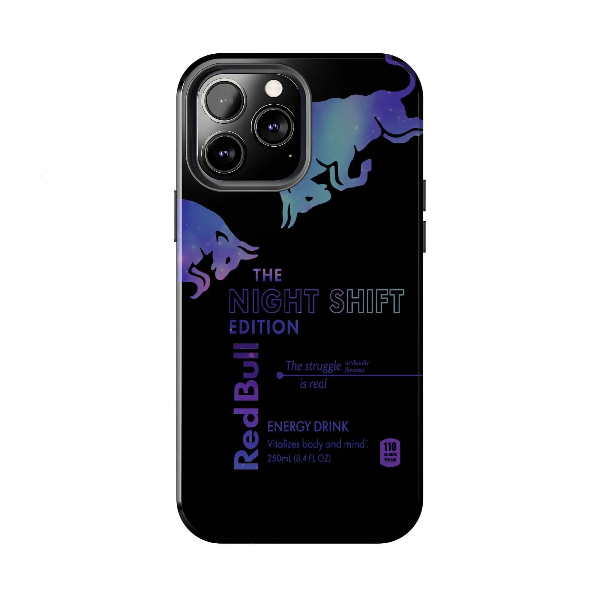 RedBull Night Shift Holographic Phone Case Compatible with iPhone 17 16 15Pro, 14, 13, 12, 11, 8, XR Mini, Pro Max, Plus & SAMSUNG GALAXY 21 S22 S23 S24 25 26 ULTRA PLUS Accessories Protection unisex