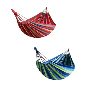 Outdoor Garden Camping Hammock with Tree Straps, Available in Red/blue . Durable Hammock . Portable Hammock Includes a Travel Bag, Suitable for Outdoor/indoor Use on Patios, Backyards, and Camping
