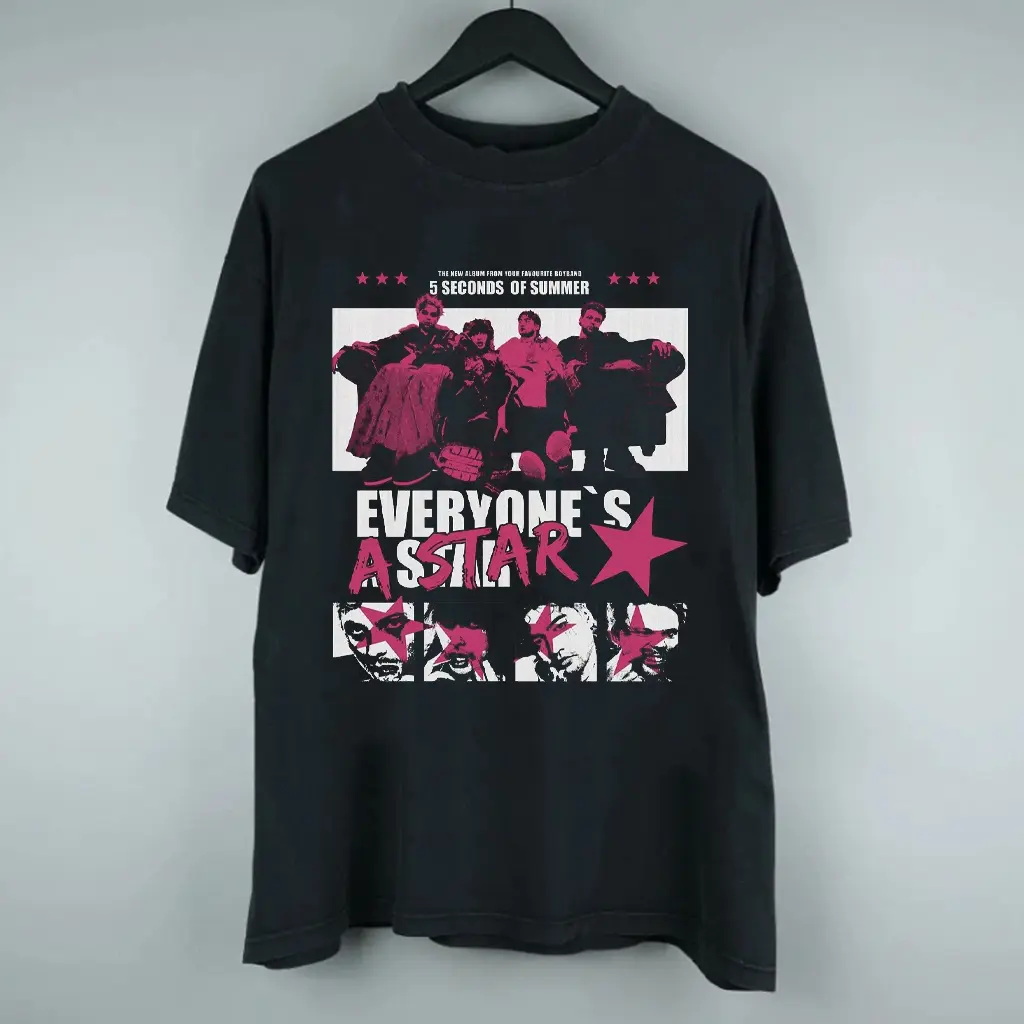 5 Seconds of Summer She Looks So Perfect Pop Punk Vintage Tee HY7238