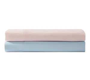 Laura Ashley Satin Bliss Blue Queen Sheet Set