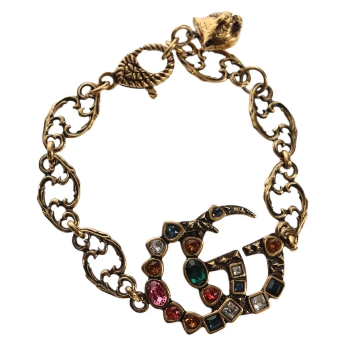 Pre-owned JP 153328M GUCCI GG Marmont Bracelet metal Gold Tone