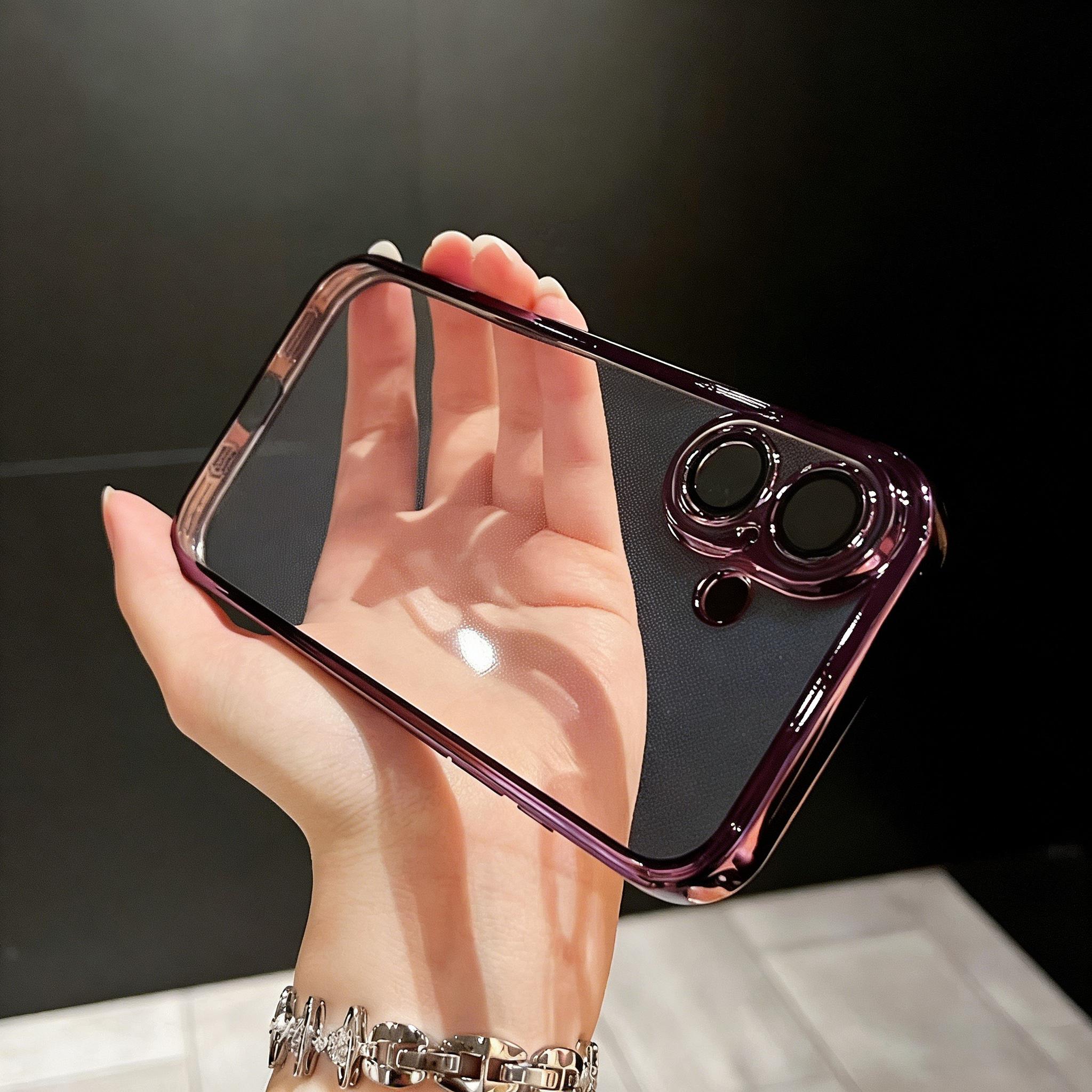 【Plating Edge Case】For iPhone X/XS/XS Max/11/12/13/14/15/16/17 Pro/Pro Max/Plus/Air, Slim Lightweight Glossy Bling Soft TPU Electroplated Case, Anti-Scratch Shockproof Protective Cover 【Plating Edge Case】For iPhone X/XS/XS Max/11/12/13/14/15/16/17 Pro/Pro Max/Plus/Air, Slim Lightweight Glossy Bling Soft TPU Electroplated Case, Anti-Scratch Shockproof Protective Cover