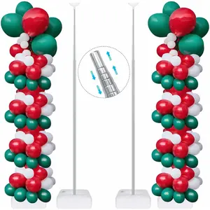Balloon Column Stand Kit for,Set of 2, and Reusable Balloon Stands Kit with Base, Balloon Display for Birthday, Wedding, Baby Shower,Decorations