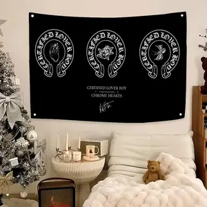 Chrome Hearts Flags Flag - Ultra Soft Skin-Friendly Machine Washable Fade Resistant Banner Decor | HD Print Lightweight Durable Outdoor Indoor Garden Flag