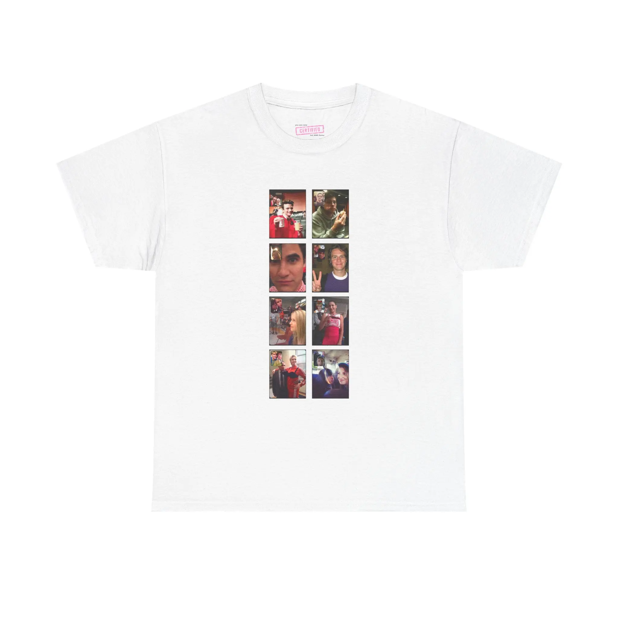 Glee BeReal Shirt | Funny Glee Club Tee | Kurt Blaine Rachel Finn Fan Gift | BeReal Collage Shirt | Gleek Y2K Pop Culture T-Shirt Cotton Menswear