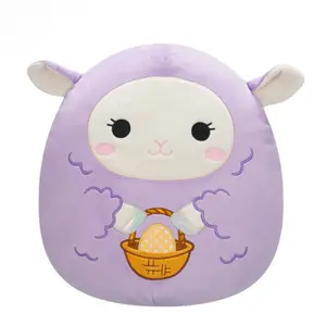 Squishmallows 2025 Easter 8” Beatrice the Purple Lamb Holding Basket Plush