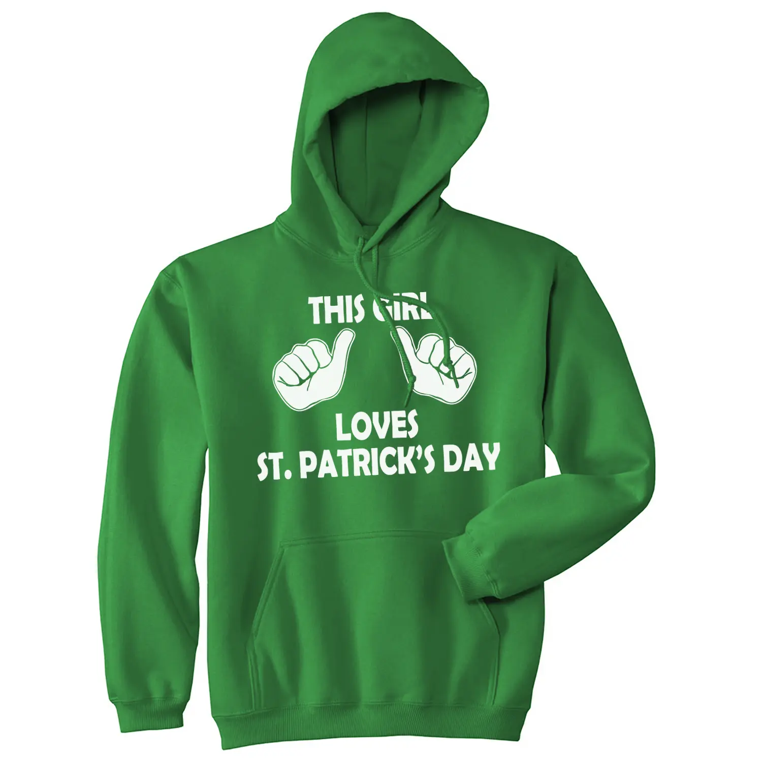 This Girl Loves St Patricks Day Hoodie Funny Saint Patricks Day Shirt Shamrock Unisex Vintage Fashion Hoodies Saint Patrick's Day Hoodie Novelty Sweatshirt Green