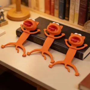 Hot Selling Funny 3D Lazy Cat Bookmark Creative Stereo Animal Book Marker