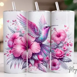 Hummingbird | 20oz Skinny sublimation tumbler transfer print out (TRANSFER ONLY, NOT A FINISHED TUMBLER)