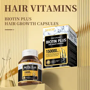 DHOP Biotin Hair & Nail Daily Nourishment Capsules, Multi-Vitamin Natural Beauty Dietary Supplement