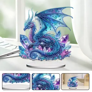 Acrylic 2D Flat Animal DIY Table Top Diamond Painting Ornament Kits Acrylic 2D/Flat Animal DIY Diamond Painting Desktop Ornaments Kit Diamond Painting Desktop Decorations for Home Office Desktop Decor
