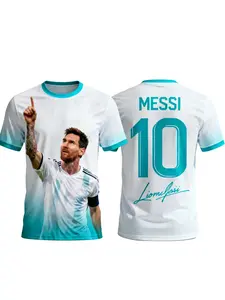 MESSI Special Edition Soccer Jersey Men Women  Quick-Dry Outdoor Football Shirt Breathable Commemorative Sports Top