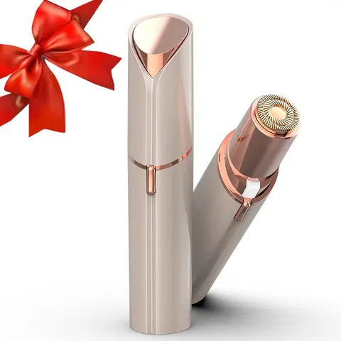 Painless Facial Hair Remover for Women, Rechargeable Electric Hair Removal Device for Face, Chin, Upper Lip and Peach Fuzz, Gentle, Portable and Safe for All Skin Types