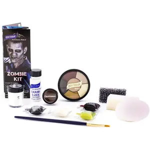 Graftobian Zombie SFX Professional Makeup Kit for Halloween, Cosplay, and Other Costumes - Special FX Set