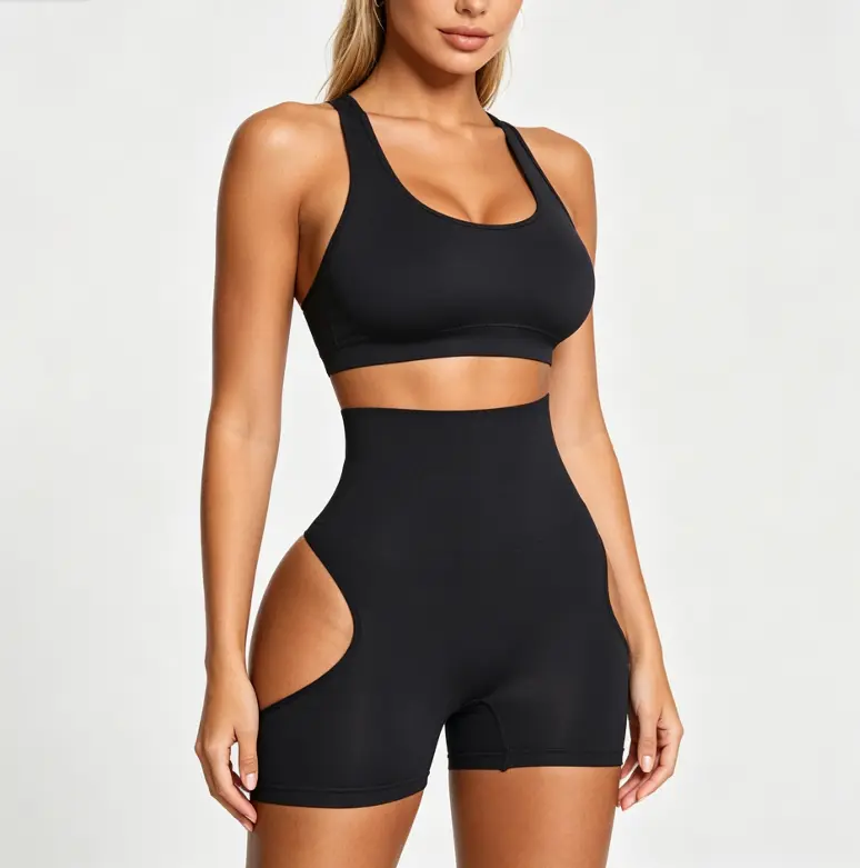 High-Waisted Thigh Slimmer Shapewear with Cutout Design - Seamless Tummy Control Shorts for a Curvy, Confident Silhouette Womenswear Everyday