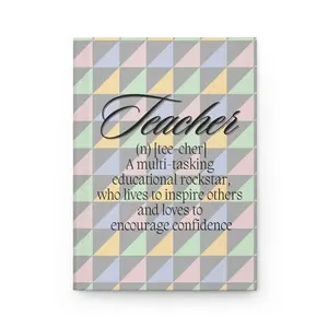 Teacher Definition Hardcover Journal Matte - Teacher Christmas Gift, Mentor gift, Journal for Educators, Appreciation Diary, Note Taking