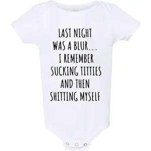Last Night was a Blur Bodysuit - Breastfeeding Funny Unisex Baby Shirt