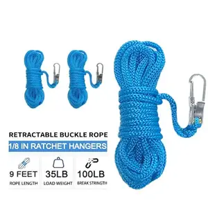 3PCS Telescopic Buckle Rope – Adjustable Rope2026 New Style Cord Reel with Accessory Cord– Convenient and secure tie for outdoor, camping, marine ropes, kayak rigging lines, small tools, truck supplies and car essentials.