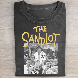 Vintage The Sandlot Movie Shirt, 90s Baseball Graphic Tee, Legends Never Die Retro Crewneck T-Shirt, Iconic Sports Movie Outfit, Benny Rodriguez Shirt, Baseball Fan Gift, Gift for Men, Gift for Women