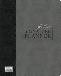 USED-John C. Maxwell Signature Planner (Gray/Black Leatherluxe(r)) by Maxwell, John C. (Leather Bound)