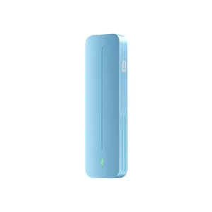 Frost Byte 1TB Portable SSD – High-Speed External Drive, USB-C/USB-A, Shockproof (Light Blue)