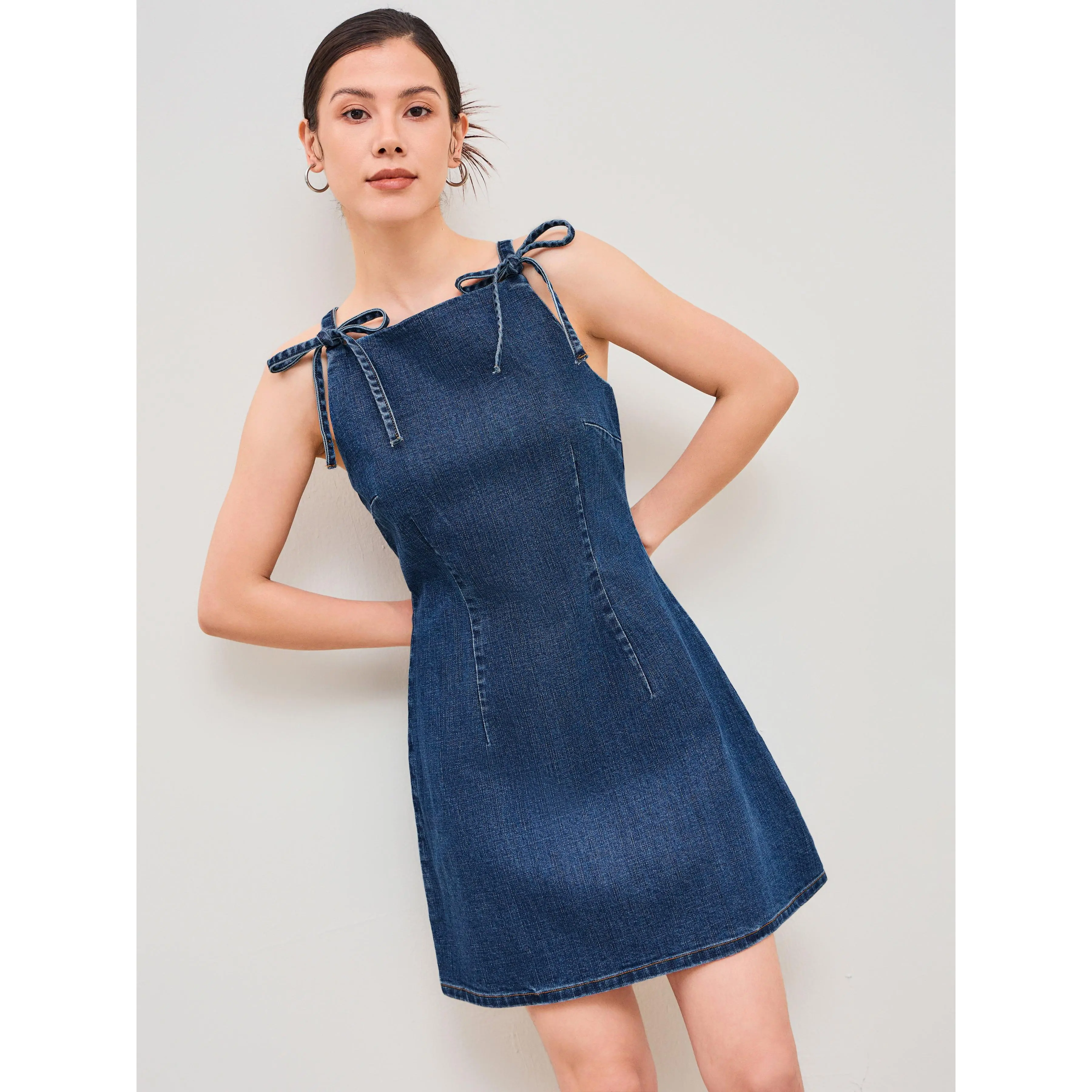 cider blue mini dress Backless Dresses