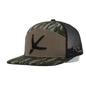 Realtree Original 7 Panel Turkey Tracks Hat Adjustable Snapback Flat Visor Osfm Cotton Sweatband
