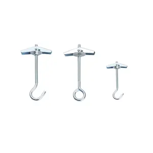 Heavy Duty Toggle Bolts & Wing Nut Hollow Wall Anchors Assorted Kit with Screws Quick Install for Drywall Ceiling Light Fixture Mirror Shelf Hanging